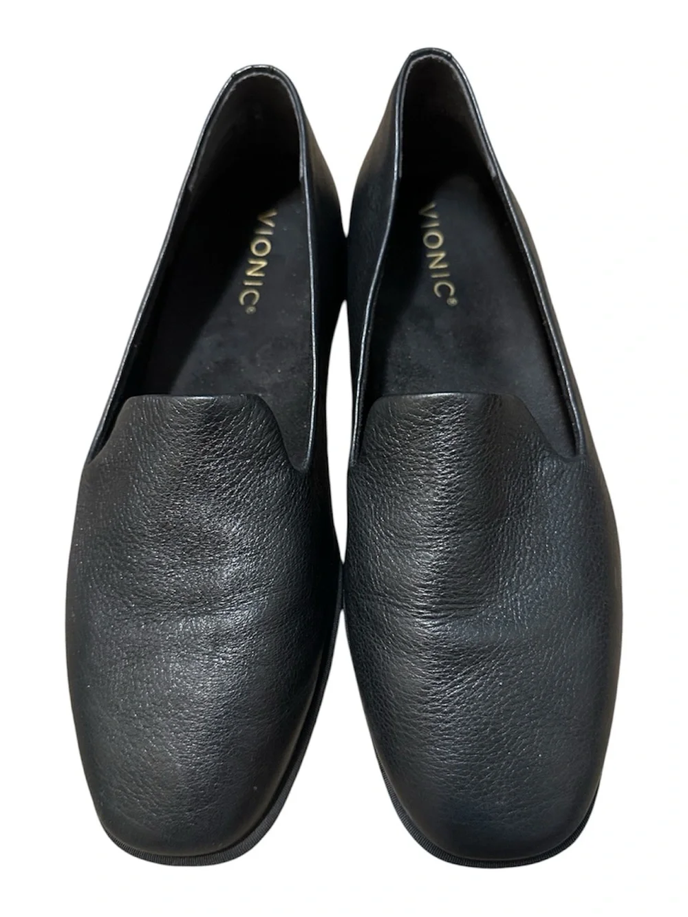 Vionic Willa 2.0 slip-on loafers in black leather